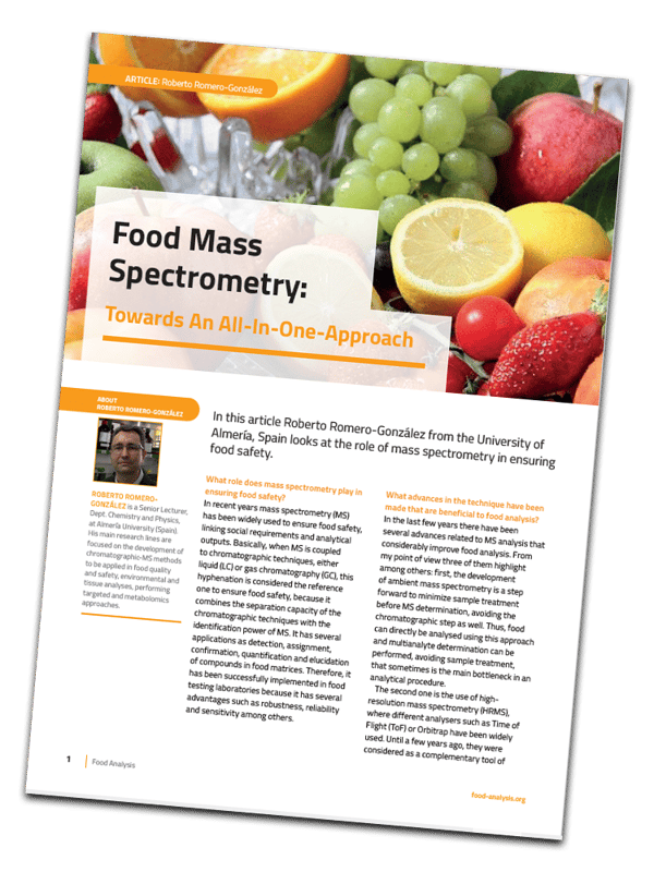 Food Mass Spectrometry Towards An AllInOneApproach
